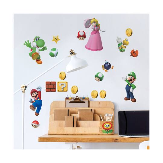 Nintendo Super Mario Bros. Mario & Luigi Build A Scene Wall Decals | RoomMates Décor Nintendo Super Mario Bros. Mario & Luigi Build A Scene Wall Decals | RoomMates Décor